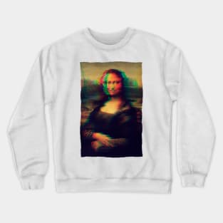 Mona Lisa Glitch Crewneck Sweatshirt